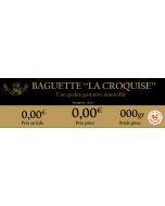 Lot de 15 - Étiquettes prix - La Croquise (Gd format - Perso)