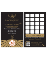 Cartes de fidélité - La Croquise (1 volet - Perso)