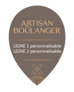 1 Enseigne Gris Premium - Personnalisable 