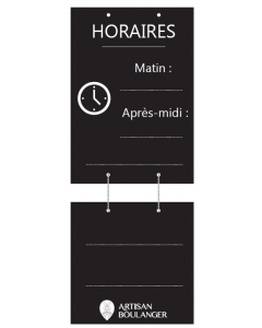 1 Panneau Horaires