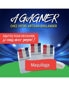 RÉASSORT FOOT - 50 MAQUILLAGES + TICKETS GAGNANTS + SUSPENSION