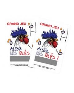 1000 tickets à gratter perdants Allez les blés